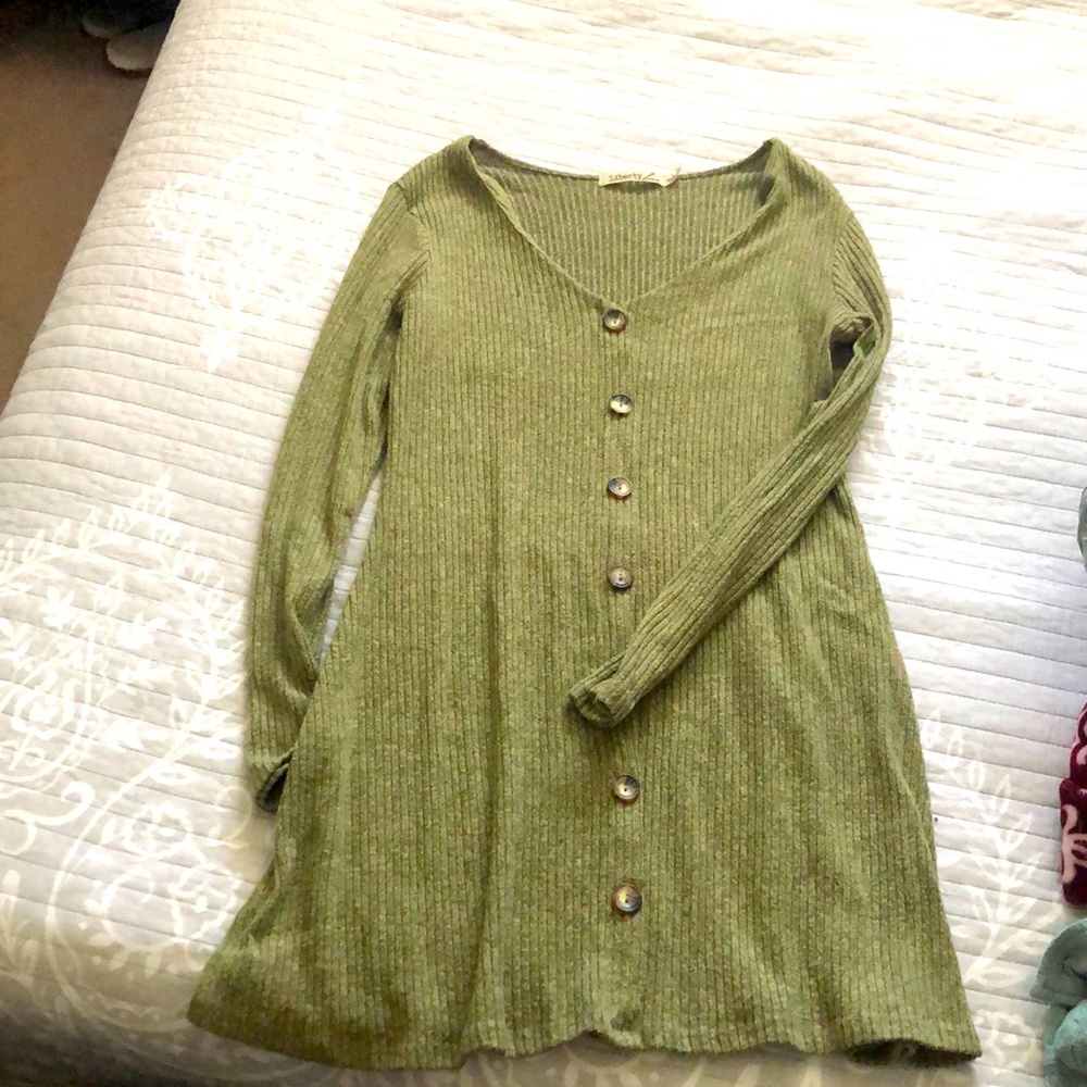 Long sleeve sweater dress